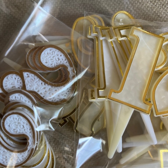 VINTAGE Lot of 79 Bakery Crafts Cake Topper Plastic Numbers Birthday Cupcakes. - Picture 16 of 17